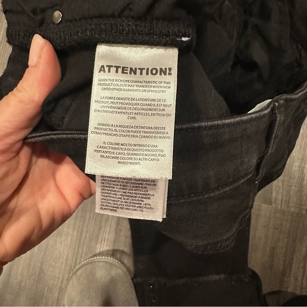 Joseph Ribkoff Black Jeans – Size 10 – Crystal Embellished Back Pocket - Picture 5 of 7